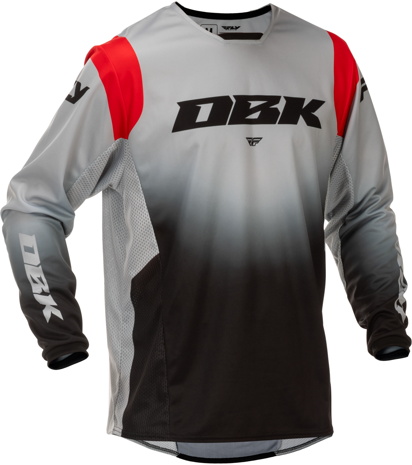 Kinetic Dbk Jersey Grey/black/red Xl