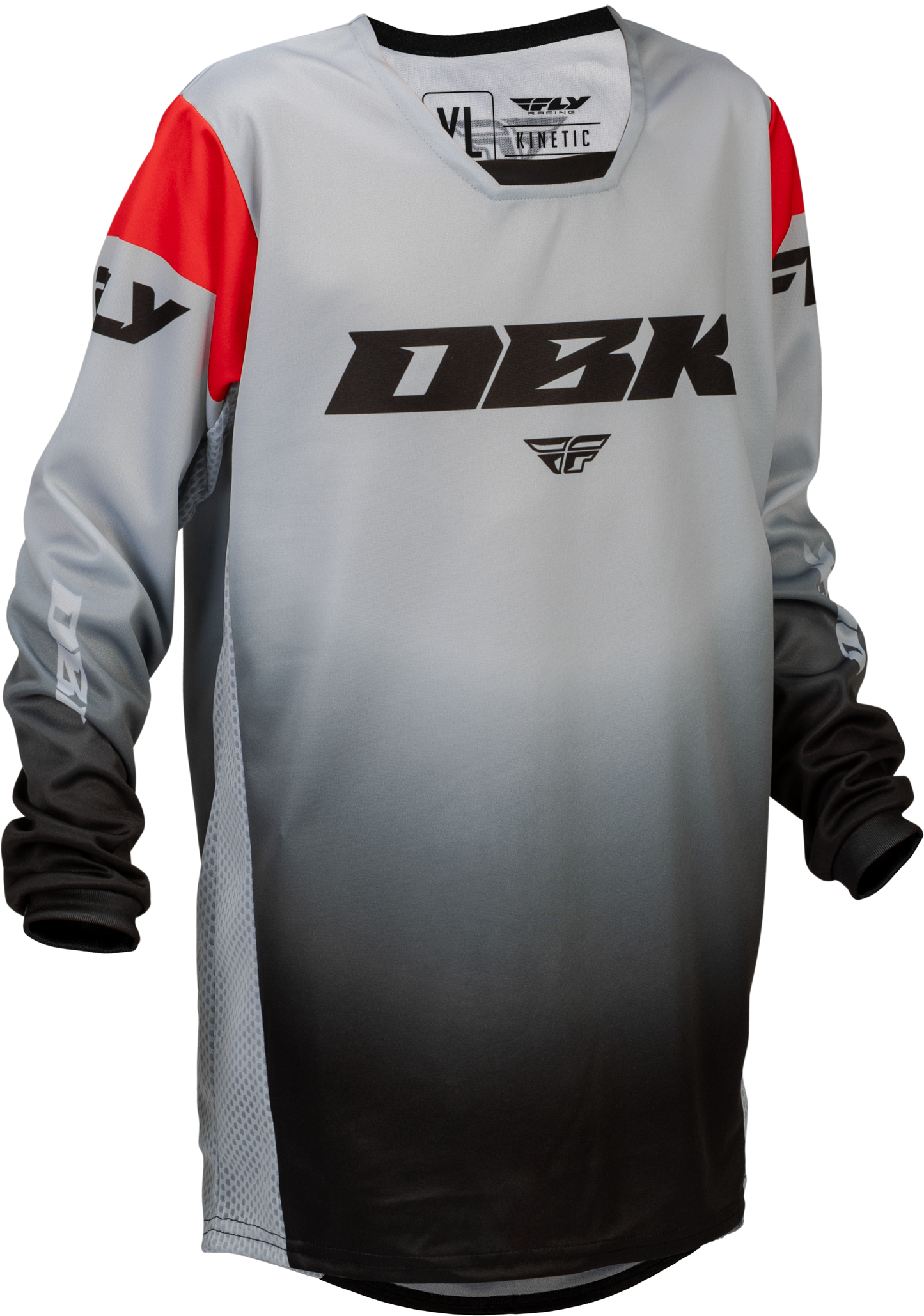 Youth Kinetic Dbk Jersey Grey/black/red Yxl