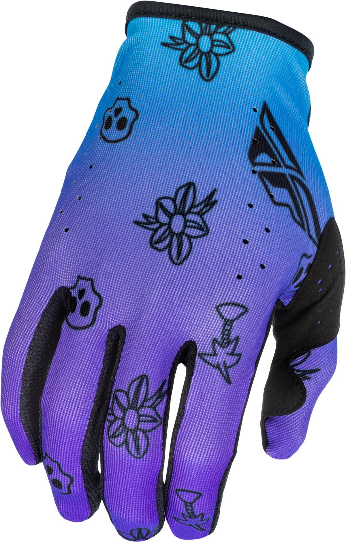 Lite Outline Gloves Black/red/purple Xs