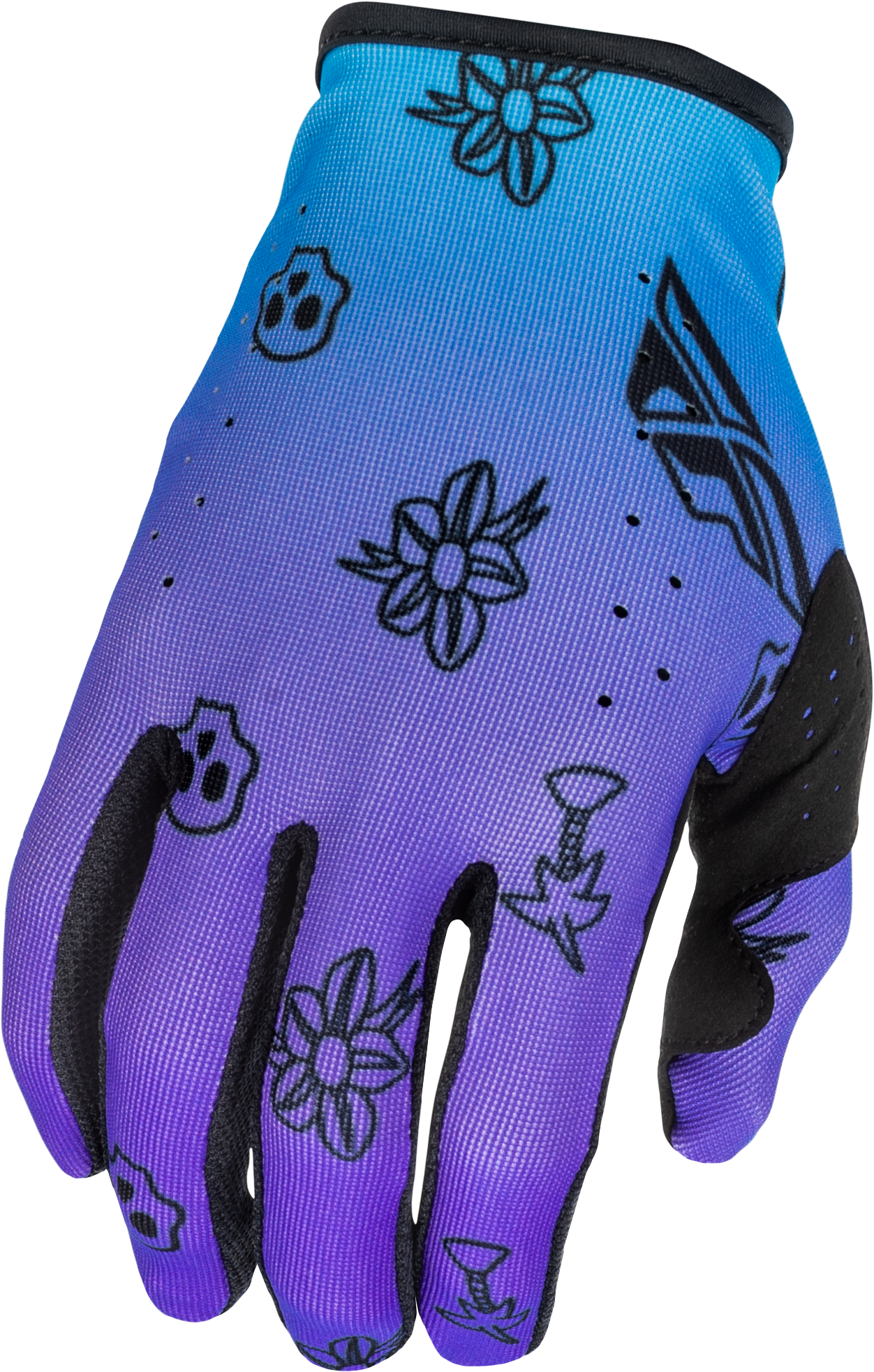 Lite Outline Gloves Black/red/purple Xs