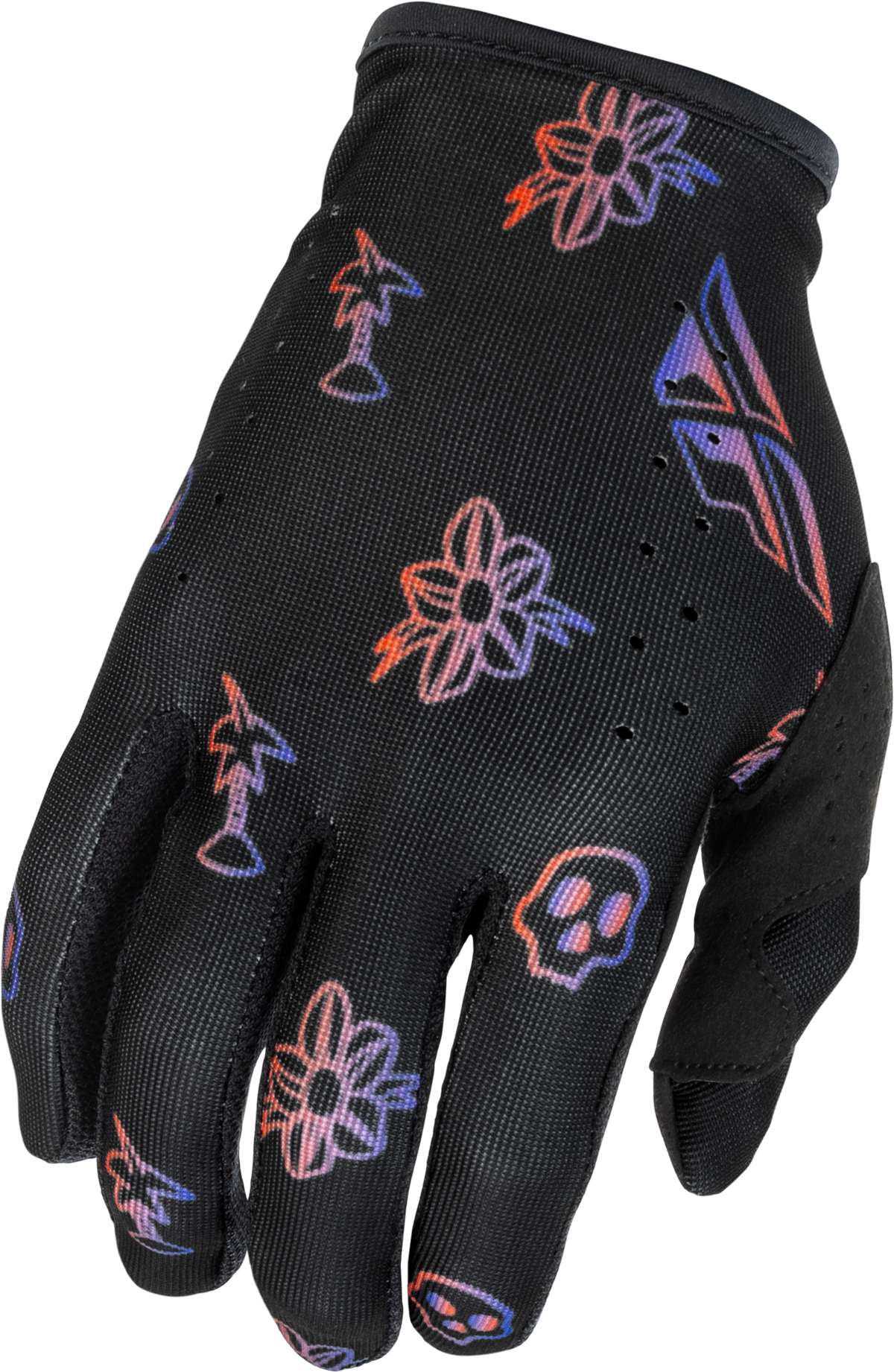 Lite Outline Gloves Black/red/purple Xs