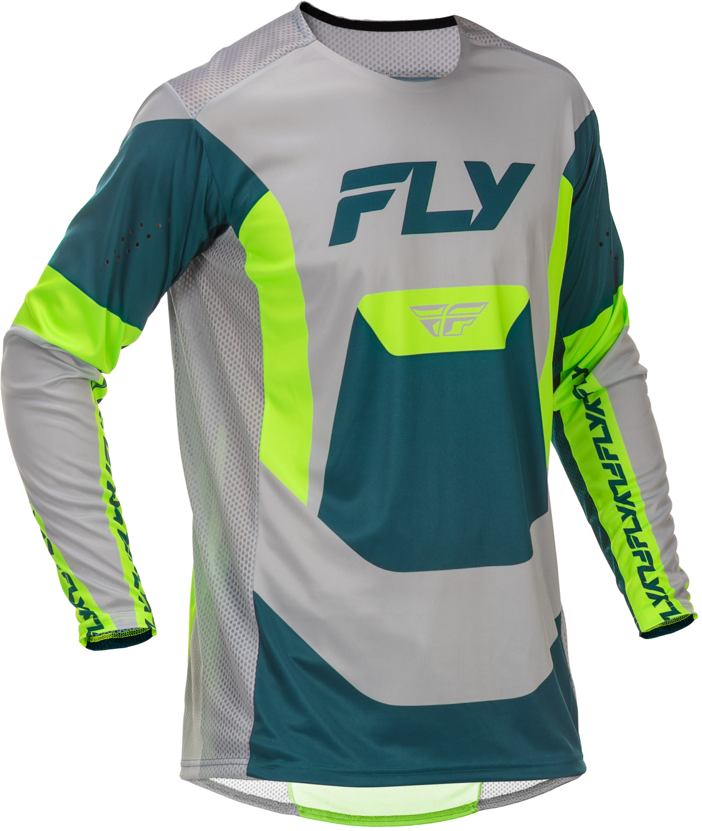 Lite Jersey Grey/lime/teal Xl