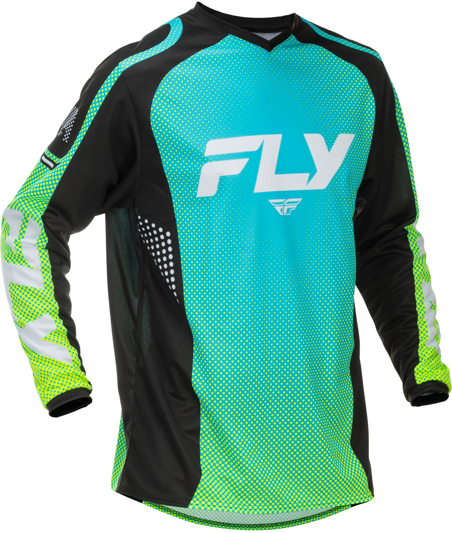 F-16 Jersey Aqua/black/white Xl