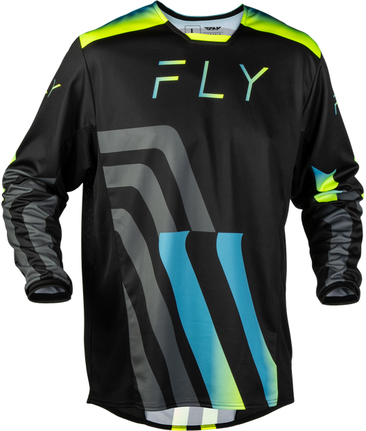Kinetic Volt Jersey Black/grey/teal/yellow Xl