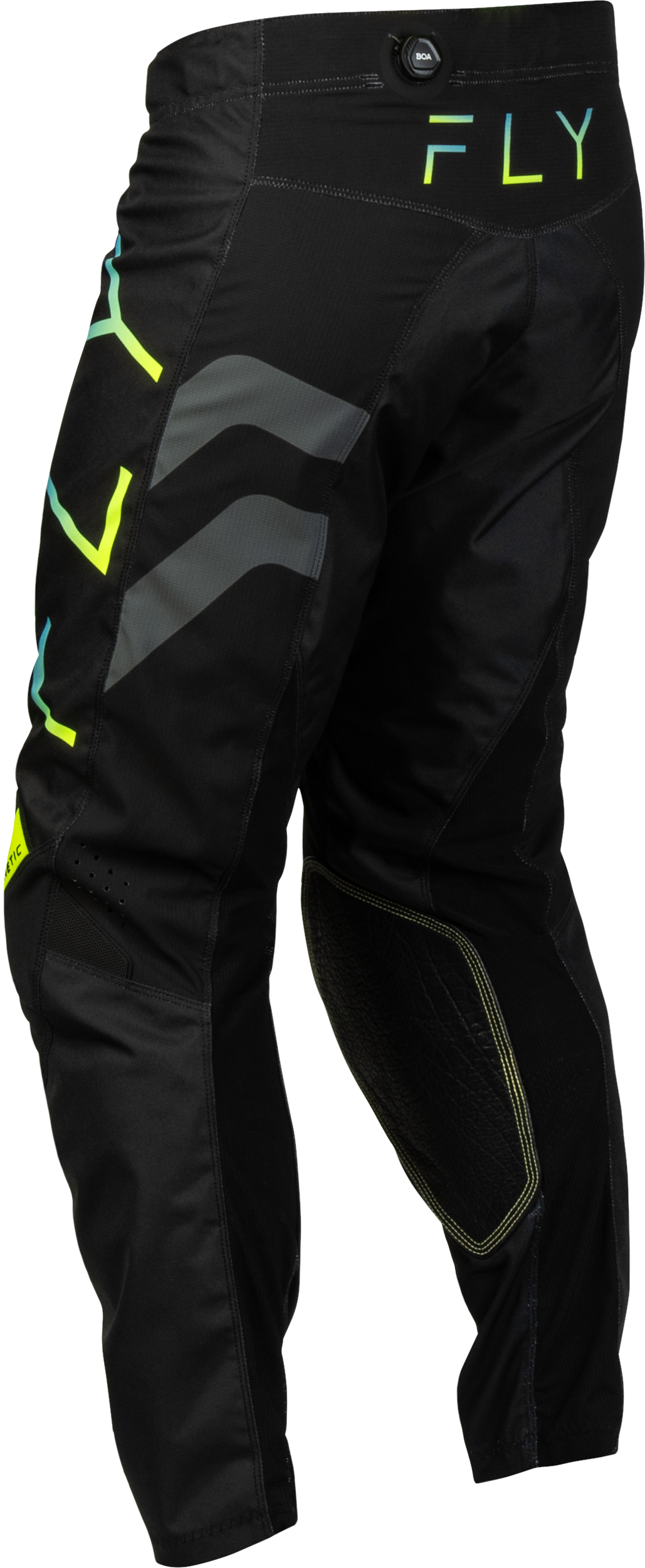 Kinetic Volt Pants Black/grey/teal/yellow Sz 42