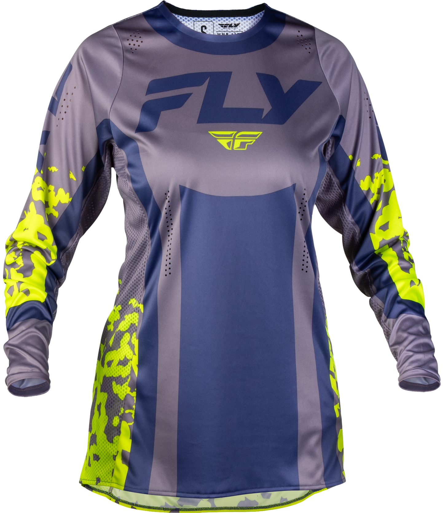 Women's Lite Flake Jersey Lavendar/blue/yellow Xl