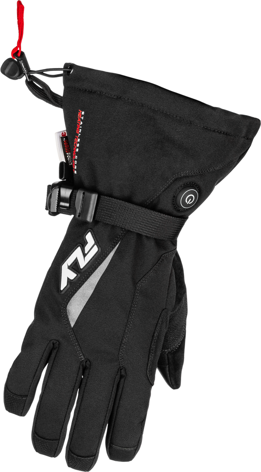 Title Heated Gauntlet Gloves Grey/black/red Yl