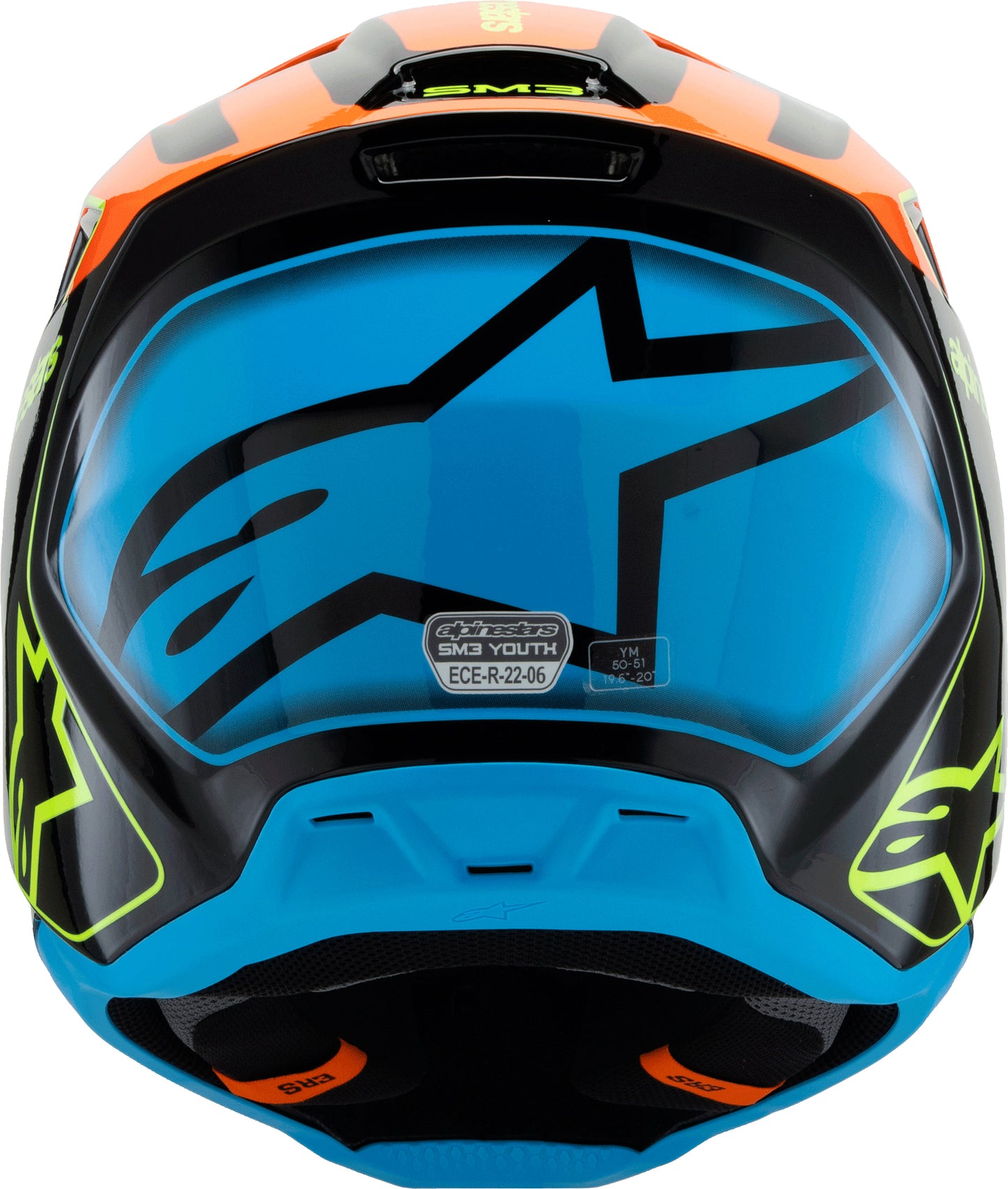 Sm3 Youth Fray Helmet Rd/ylw Fluo/blk Ys