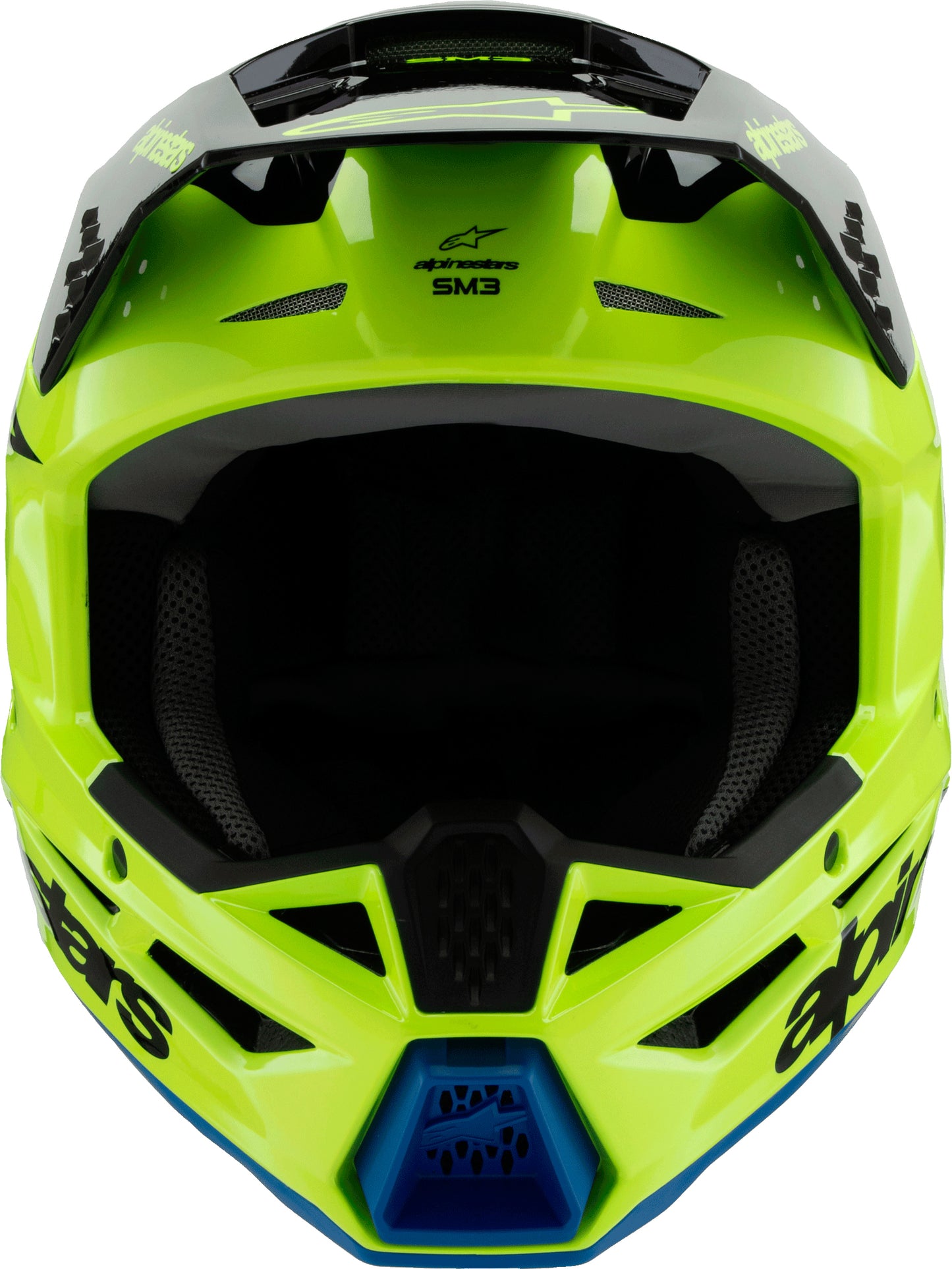Sm3 Youth Radium Helmet Gry/blk/ylw Fluo Matte Ys