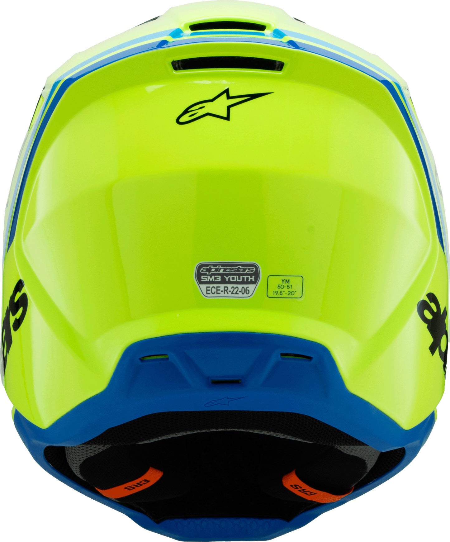 Sm3 Youth Radium Helmet Gry/blk/ylw Fluo Matte Ys