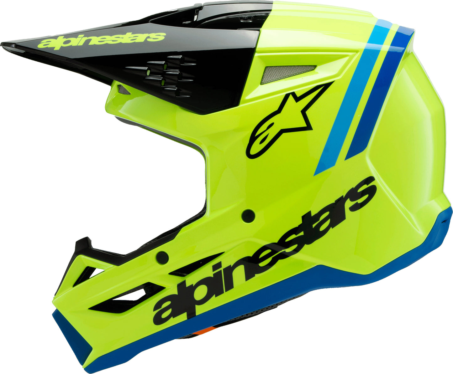 Sm3 Youth Radium Helmet Gry/blk/ylw Fluo Matte Ys