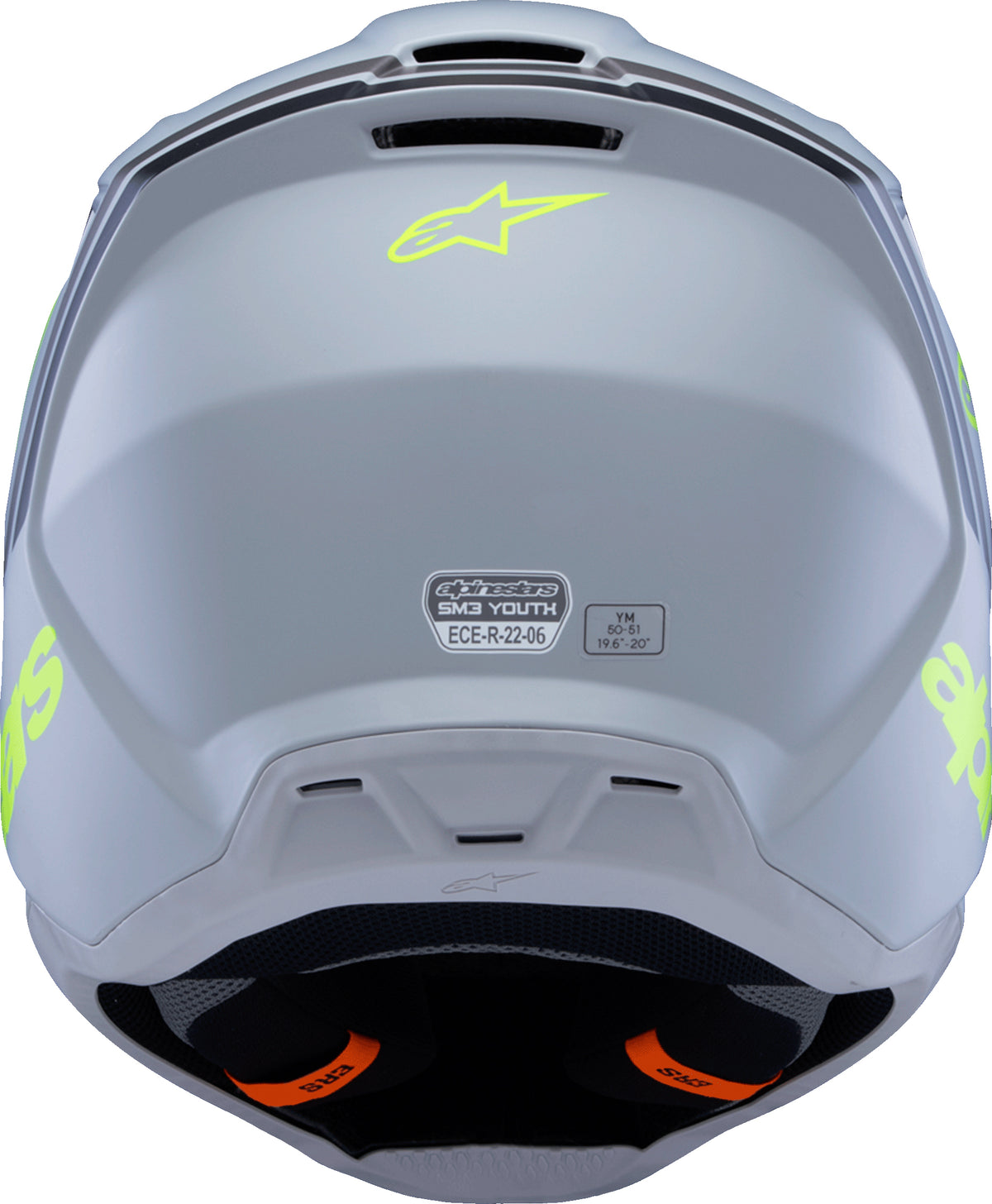 Sm3 Youth Radium Helmet Gry/blk/ylw Fluo Matte Ys