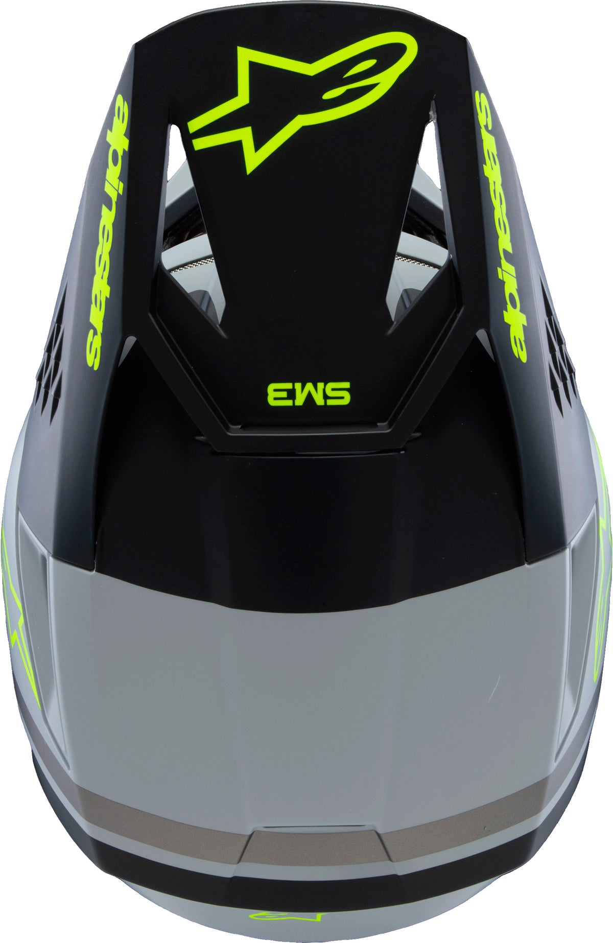 Sm3 Youth Radium Helmet Gry/blk/ylw Fluo Matte Ys