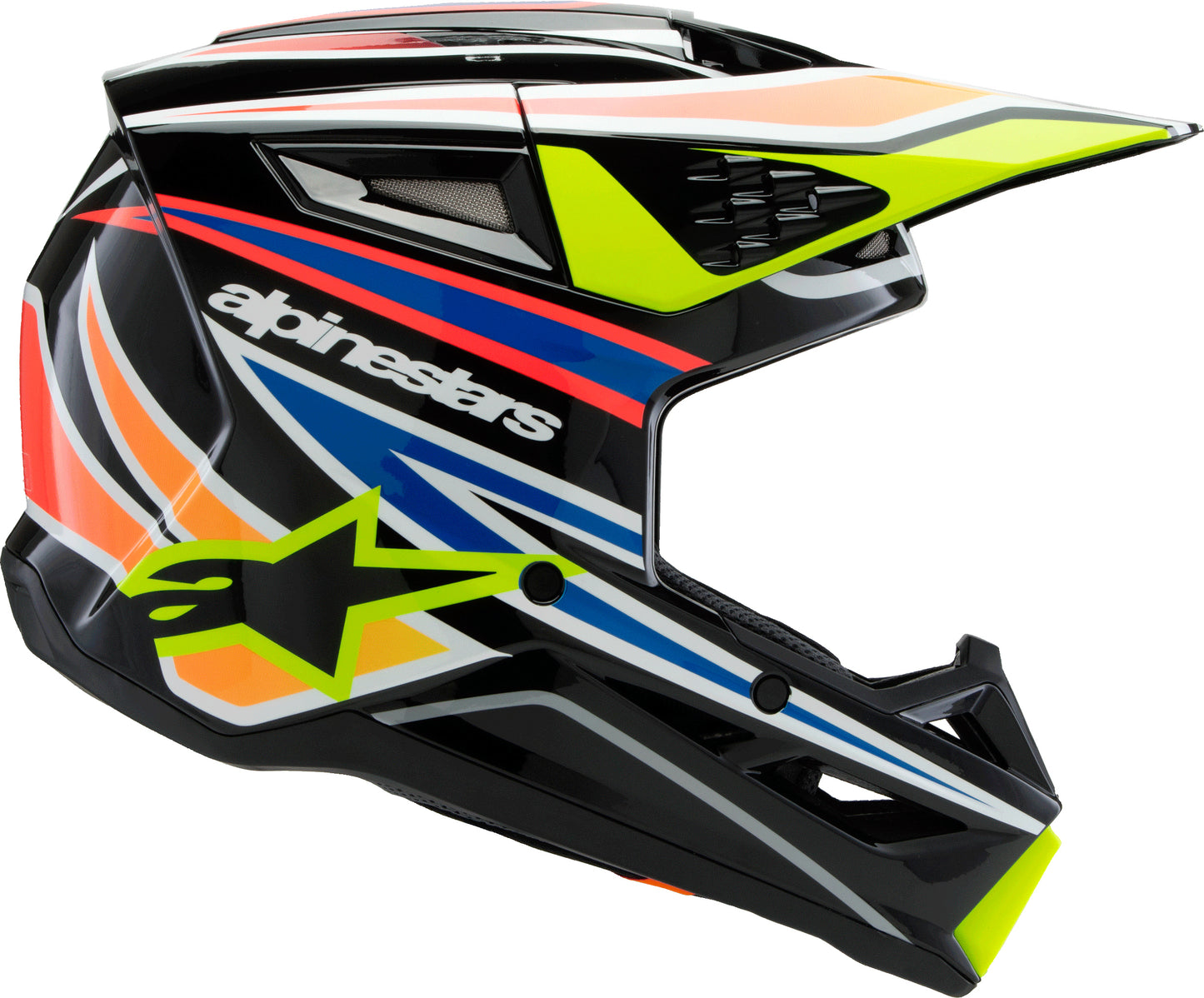 Sm3 Youth Wurx Helmet Blue/red/wht/blk Ys