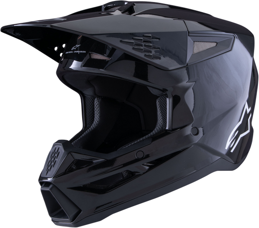 Sm3 Solid Helmet White Glossy Xs