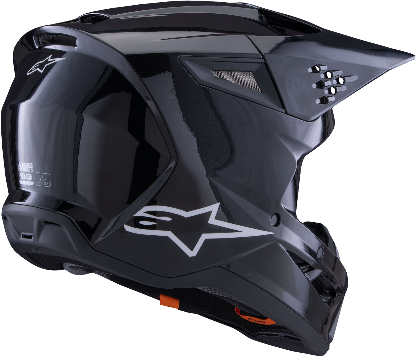 Sm3 Solid Helmet White Glossy Xs