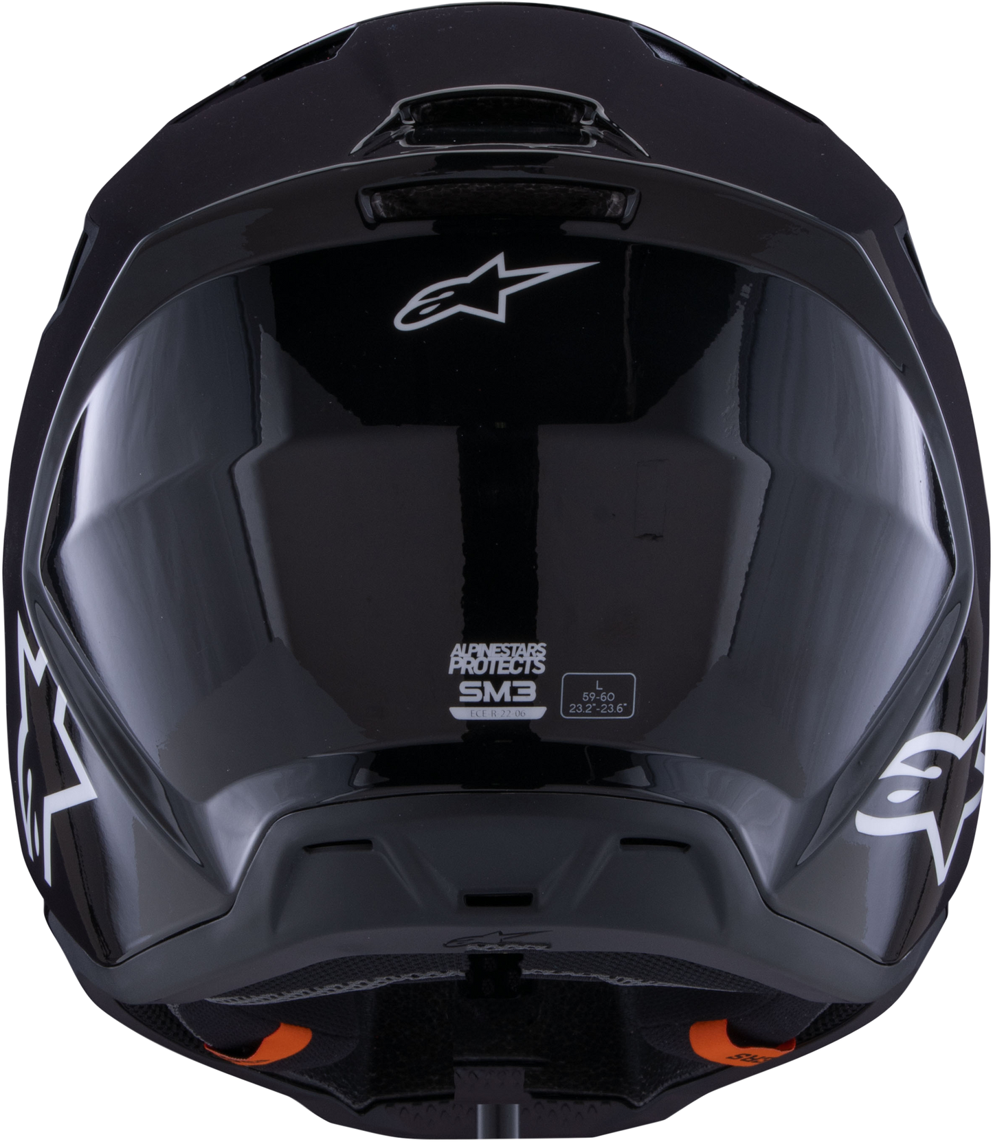 Sm3 Solid Helmet White Glossy Xs