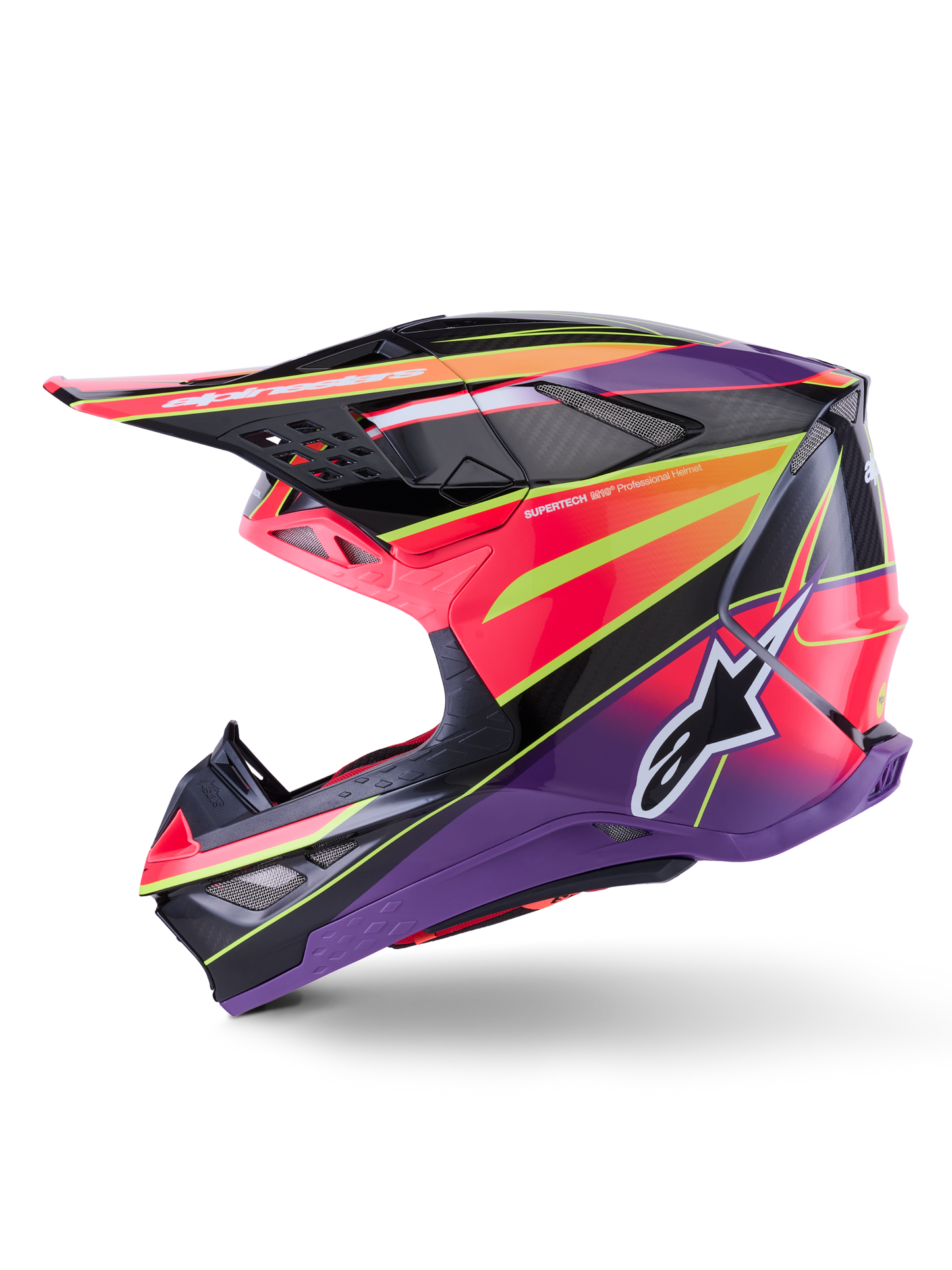 Supertech S-m10 Era Helmet Blu/rd/ylw Fluo Glossy Xl