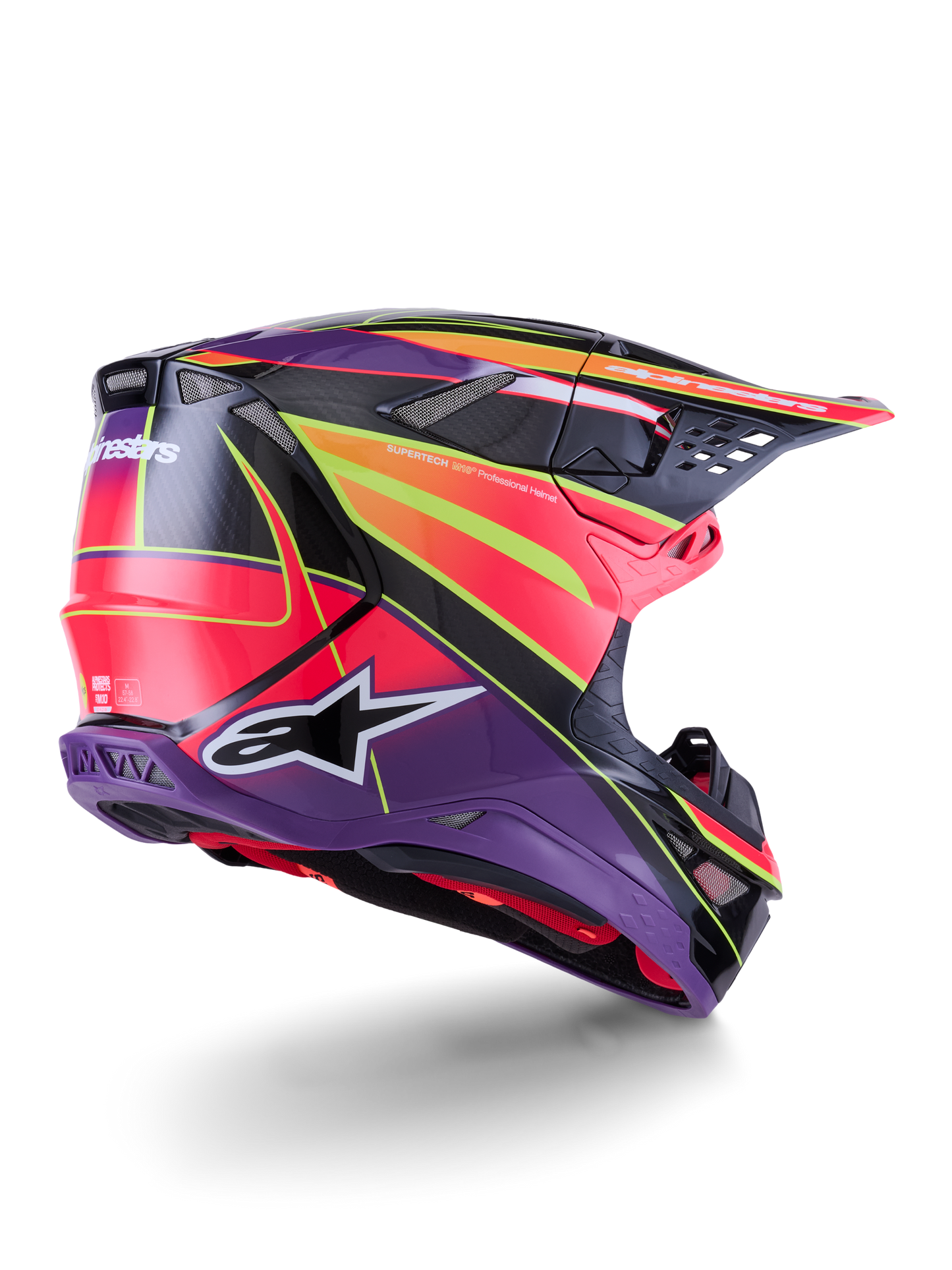 Supertech S-m10 Era Helmet Blu/rd/ylw Fluo Glossy Xl