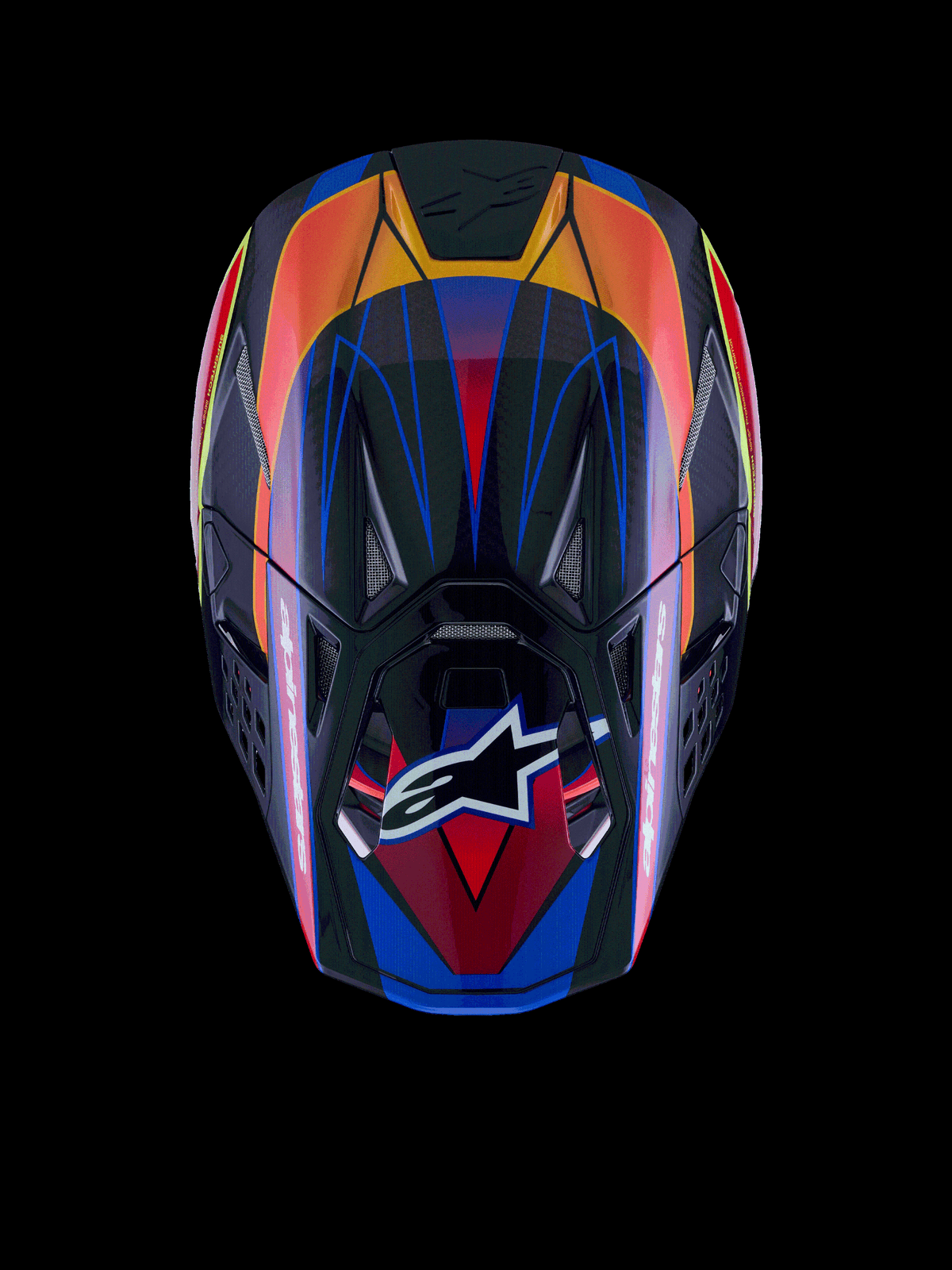 Supertech S-m10 Era Helmet Blu/rd/ylw Fluo Glossy Xl