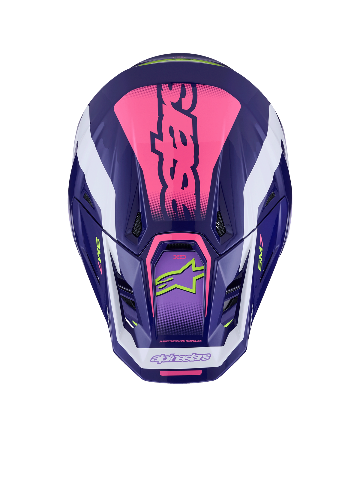 Sm7 Deed Helmet Blue/ylw Fluo Glossy Xl