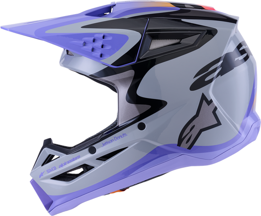 Jettson Sm3 Helmet Gry/purp/blk Glossy Xs