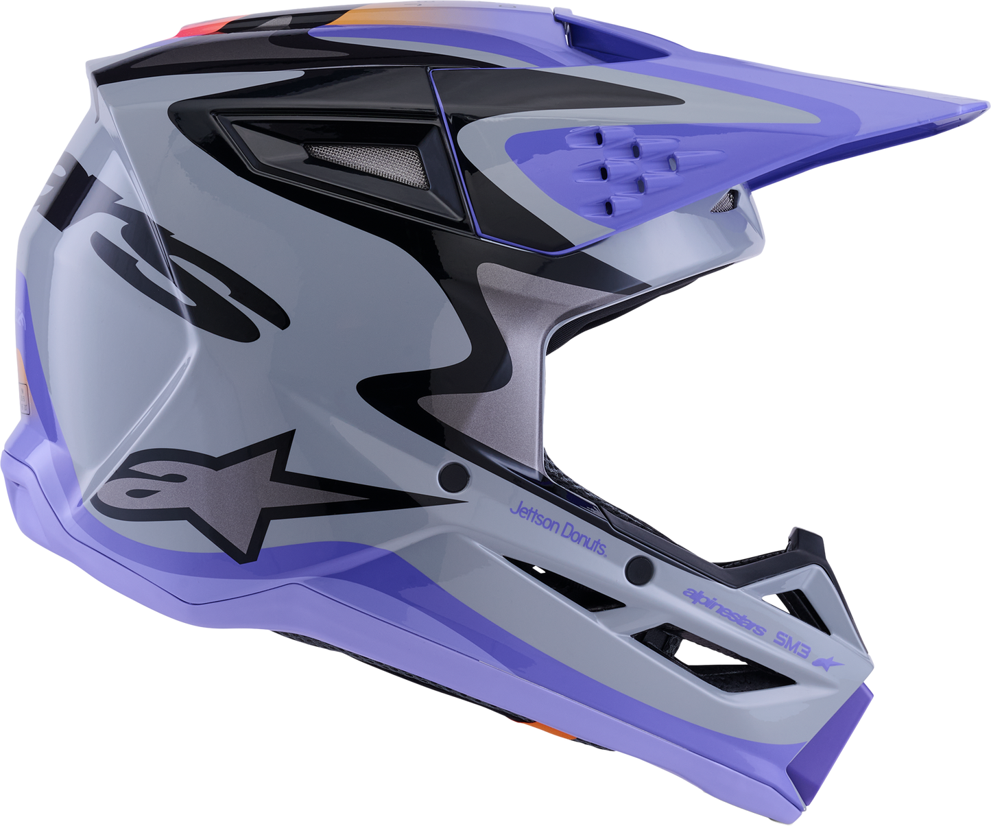 Jettson Sm3 Helmet Gry/purp/blk Glossy Xs