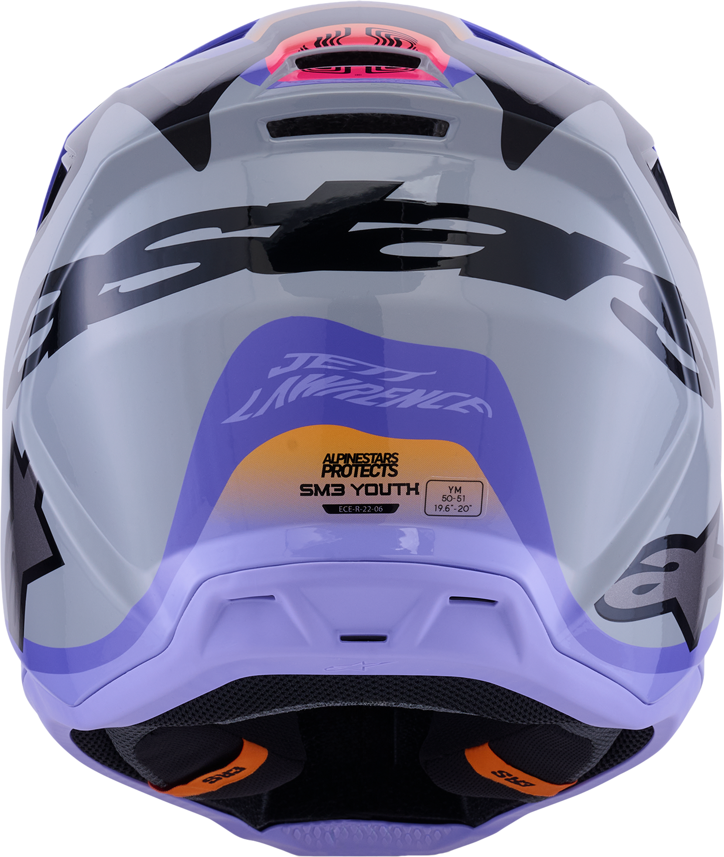 Jettson Sm3 Youth Helmet Gry/purp/blk Glossy Ys