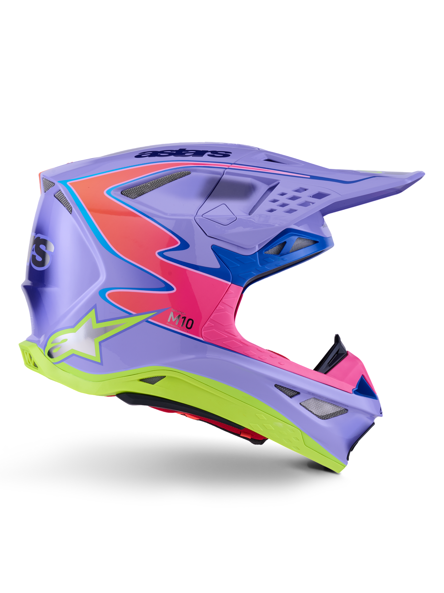 S-m10 Jett Lawrence R01 Helmet Purp/pnk Fluo/ylw Fluo Gls Xs