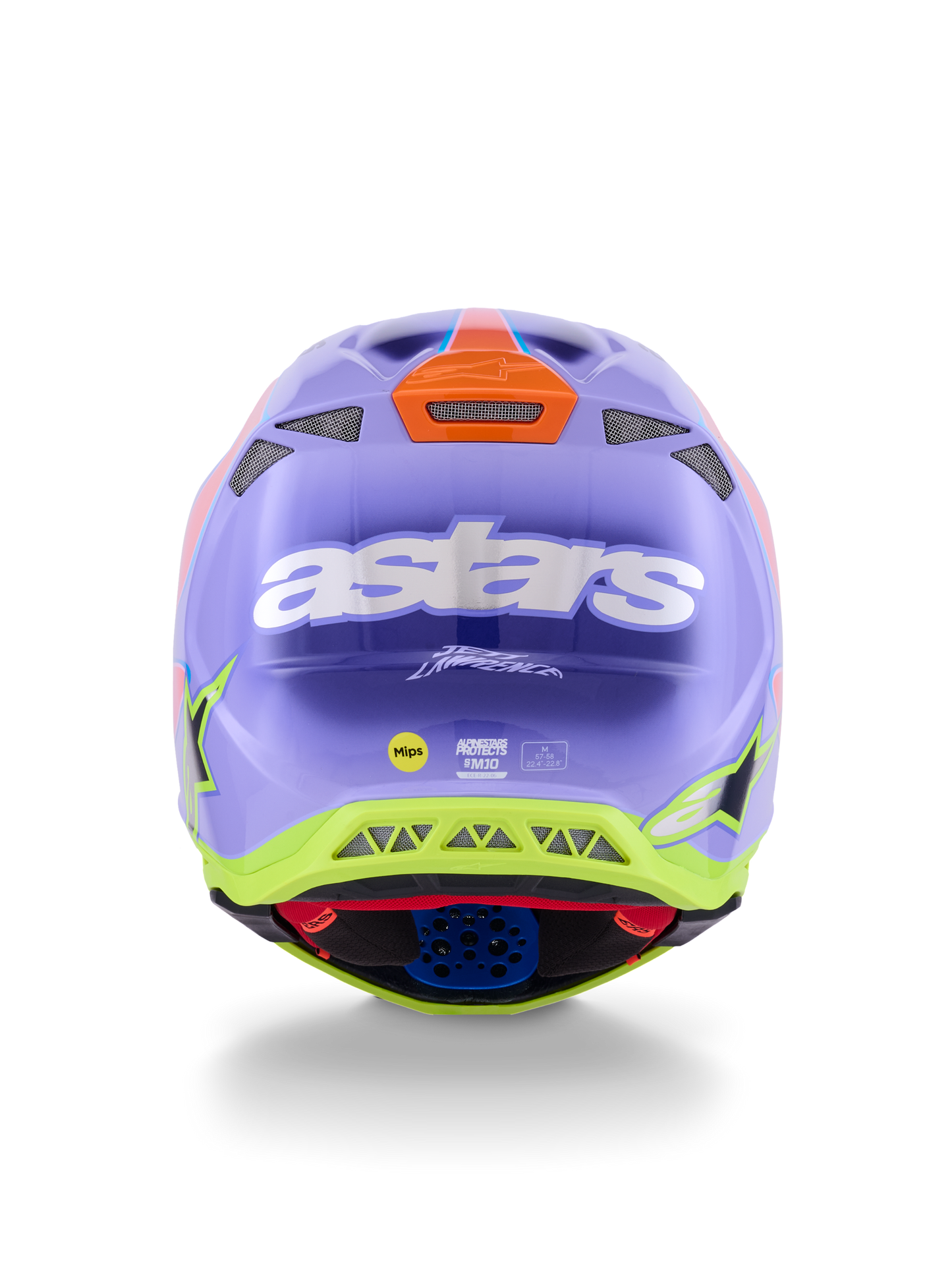 S-m10 Jett Lawrence R01 Helmet Purp/pnk Fluo/ylw Fluo Gls Xs