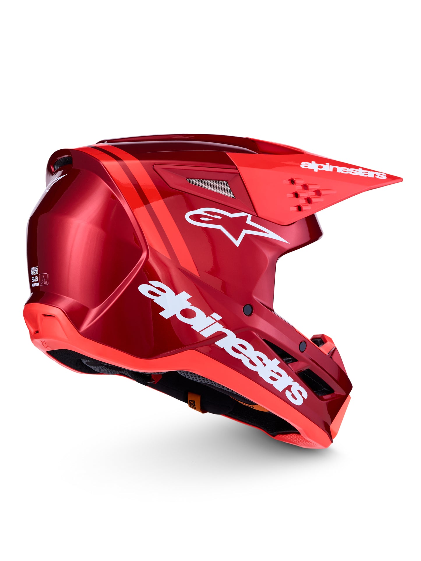S-m3 Radium Helmet Ece06/dot Red Mot/red Fl/wht Gl Xl