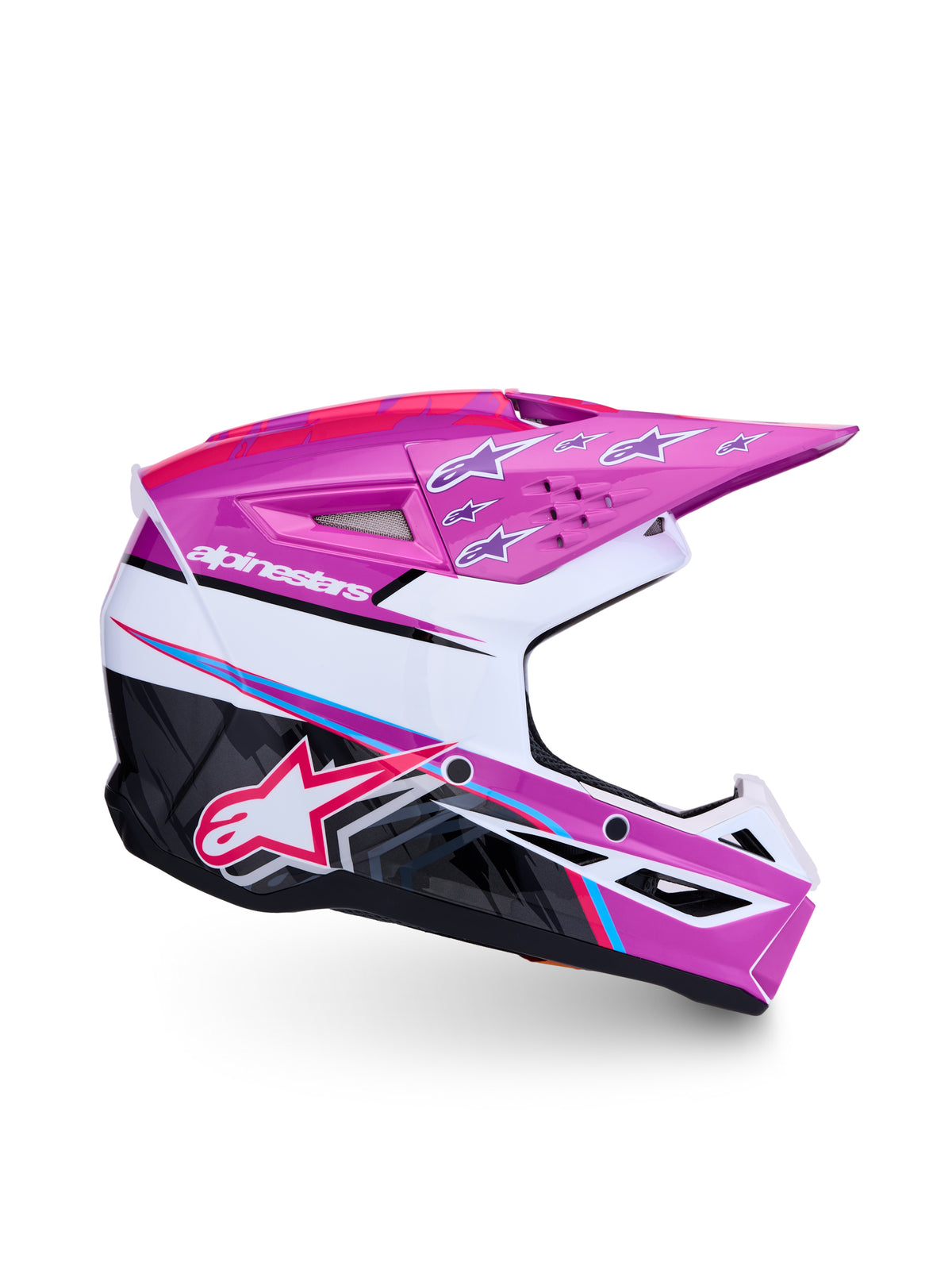 S-m3 Falcon Yth Hlmt Ece06/dot Blu/wh/blk/pink Fl/yl Fl Gl Ys