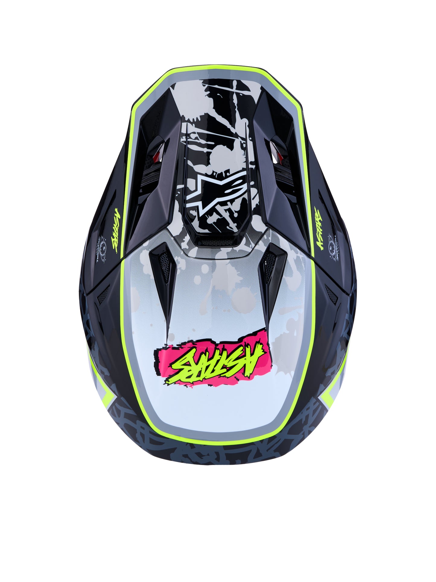 S-m7 Blaster Helmet Ece06/dot Prpl/pink/wht Glossy Xs