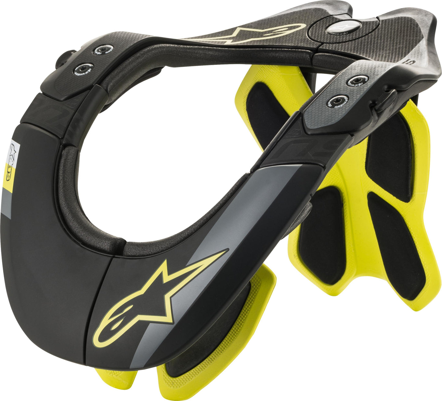 Bns Tech-2 Neck Support Black/yellow Lg-xl