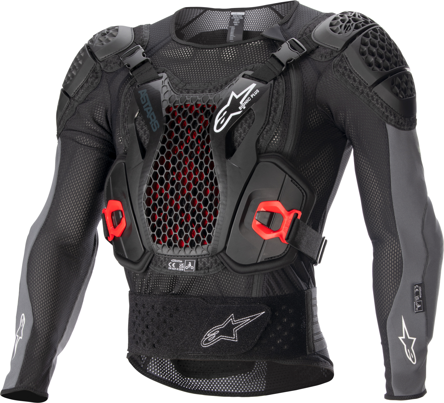 Honda Bionic + V2 Protection Jacket Blk/wht/blu/br Red Xl
