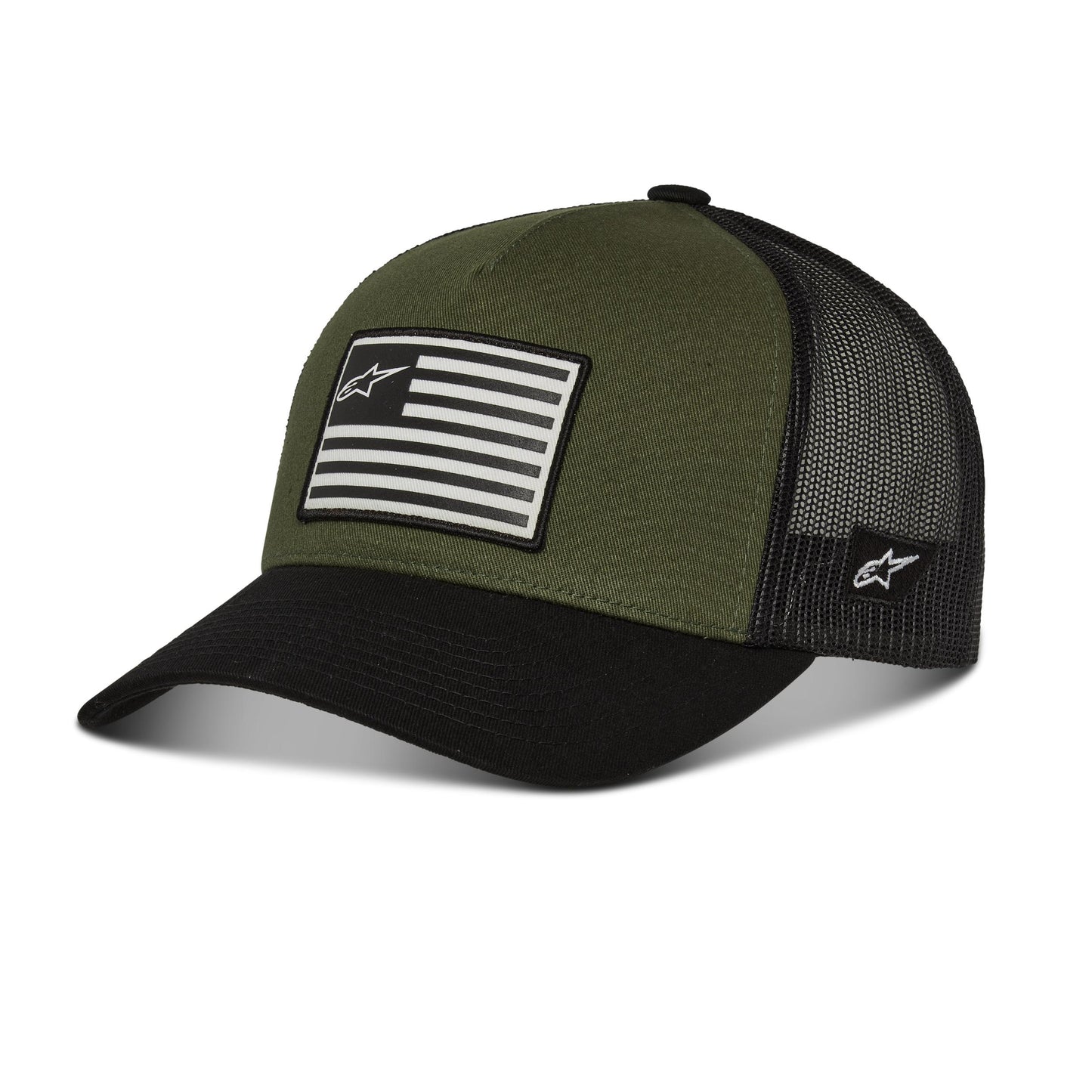 Flag Snapback Hat White/navy/red O/s