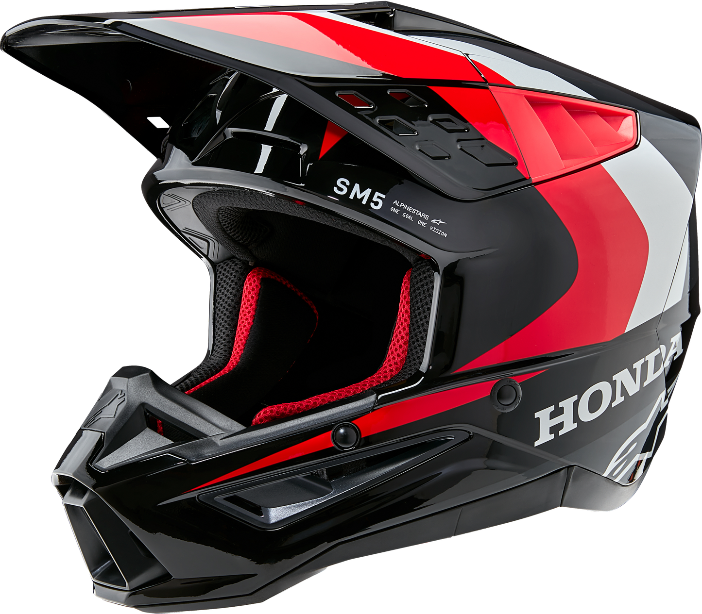 Honda S-m5 Helmet White/blue/red Glossy Xs