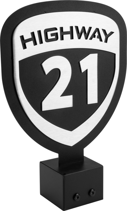 Helmet Tree Header Sign