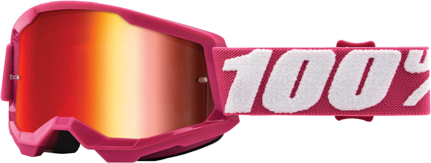 100% Strata 2 Junior Goggle Fletcher Mirror Red Lens