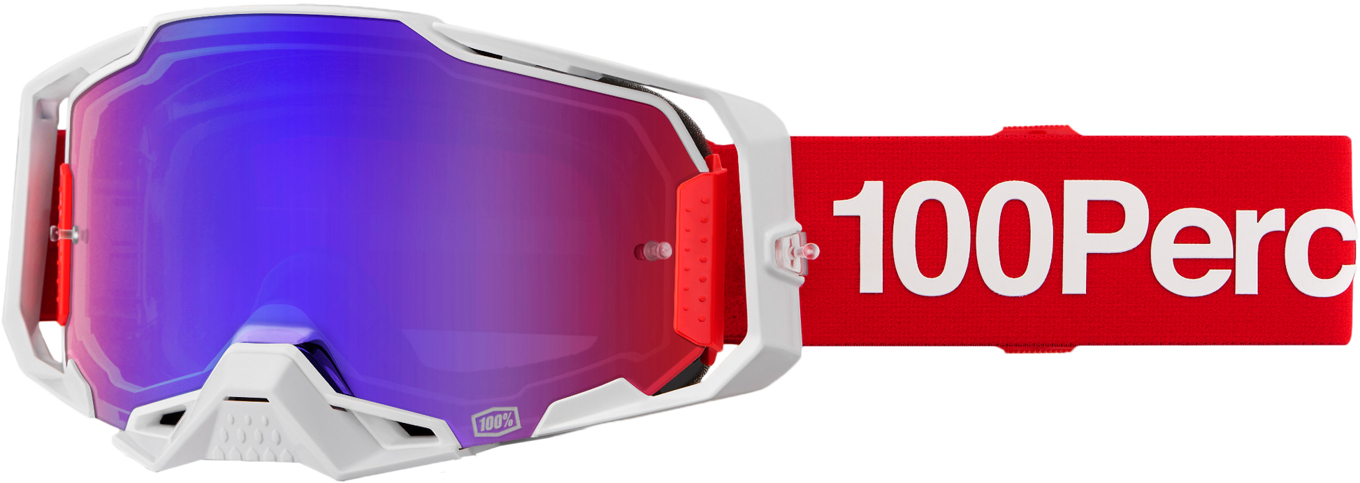 100 Armega Goggle Corbin Mirror Red blue Lens RAVE X