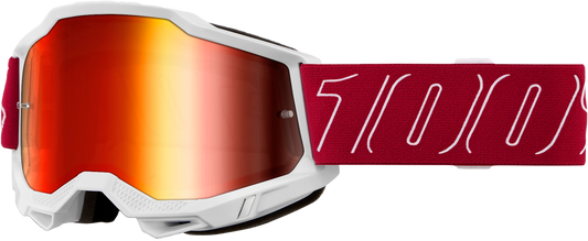 100% Accuri 2 Goggle Redline Mirror Red Lens