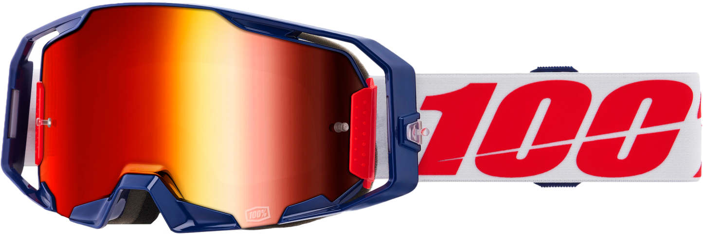 100% Armatic Goggle Mach Z w Red Mirror Lens