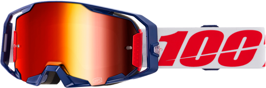 100% Armatic Goggle Mach Z w Red Mirror Lens