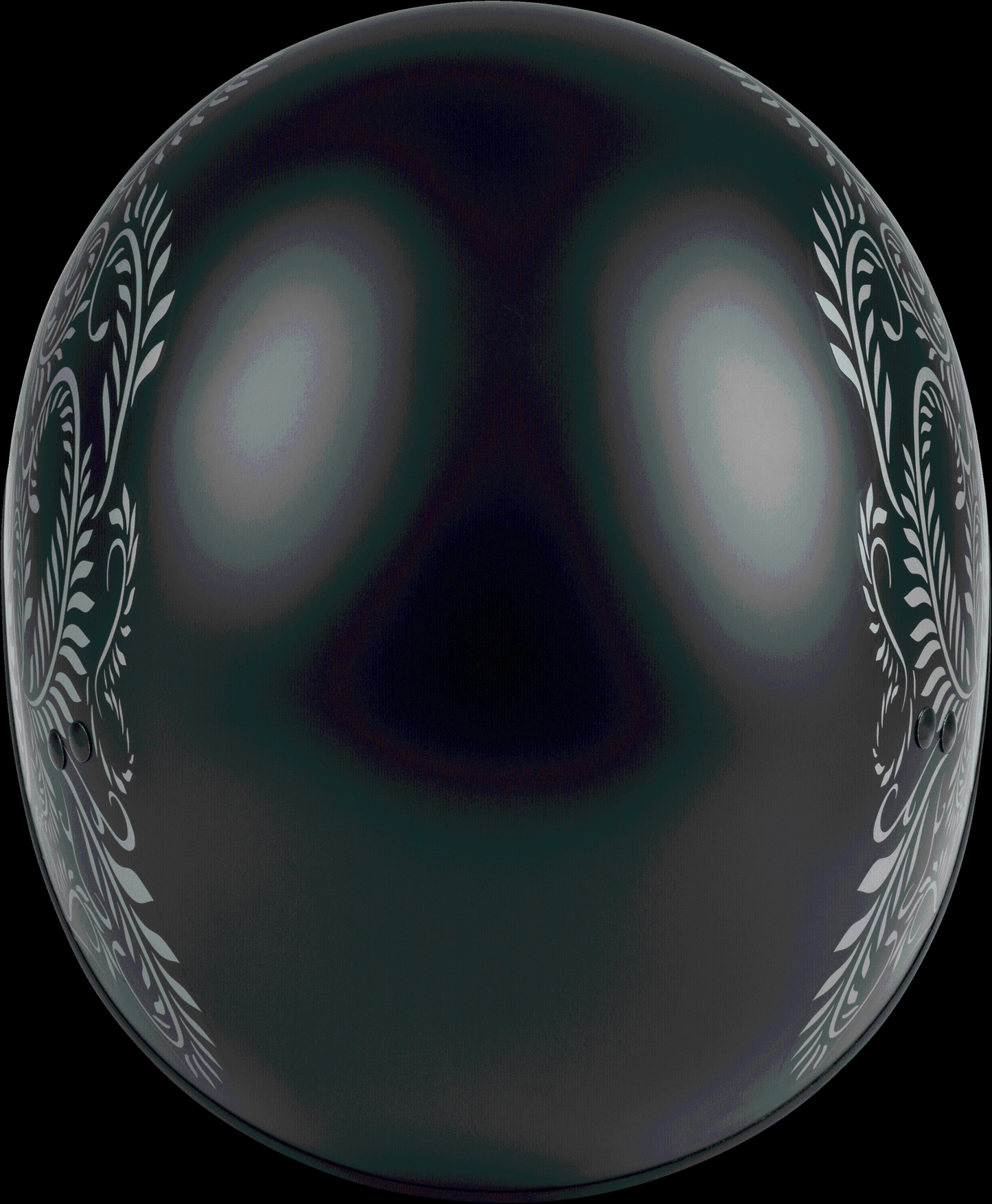 Hh-65 Half Helmet Rose Naked Matte Black/silver Xs