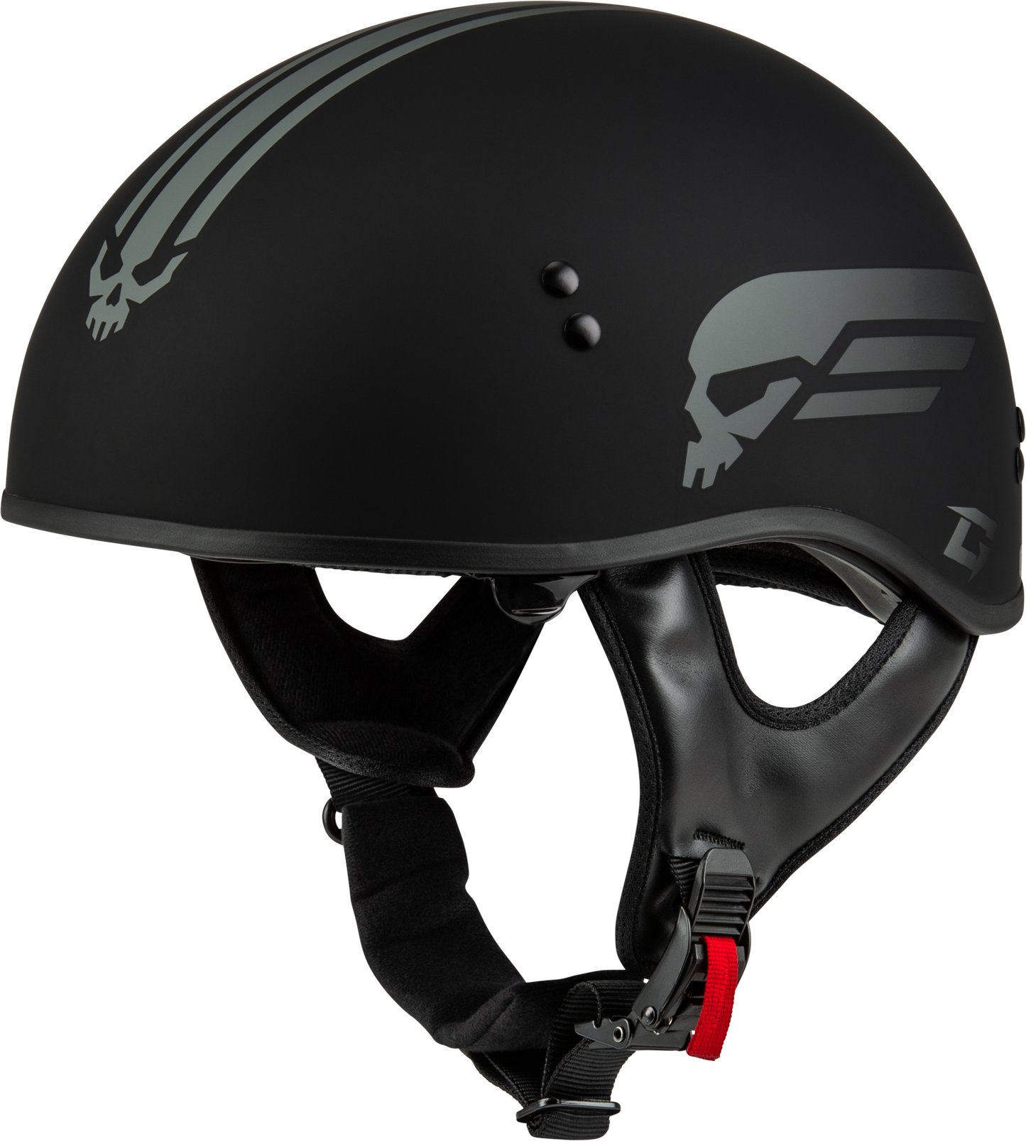 Hh-65 Retribution Helmet W/peak Matte Black/red Xs