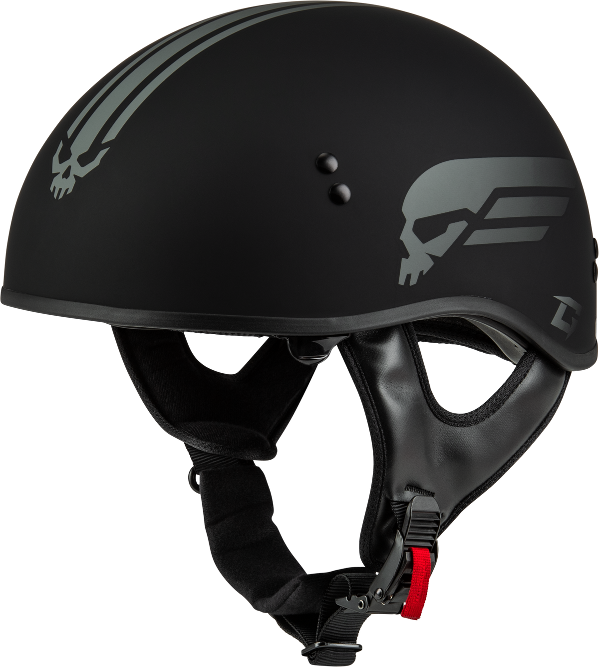 Hh-65 Retribution Helmet W/peak Matte Black/red Xs