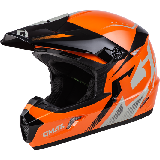 Mx-46 Compound Helmet Orange/black/grey Xl