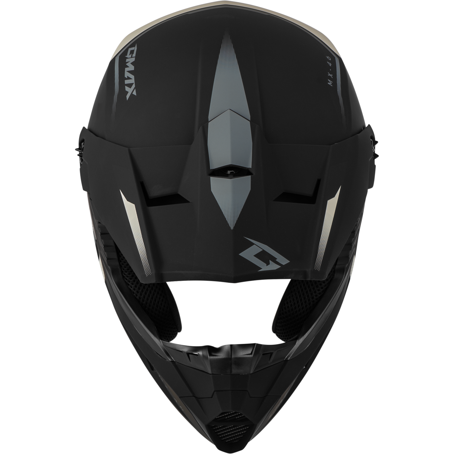 Mx-46 Compound Helmet Matte Black/grey/white Xl