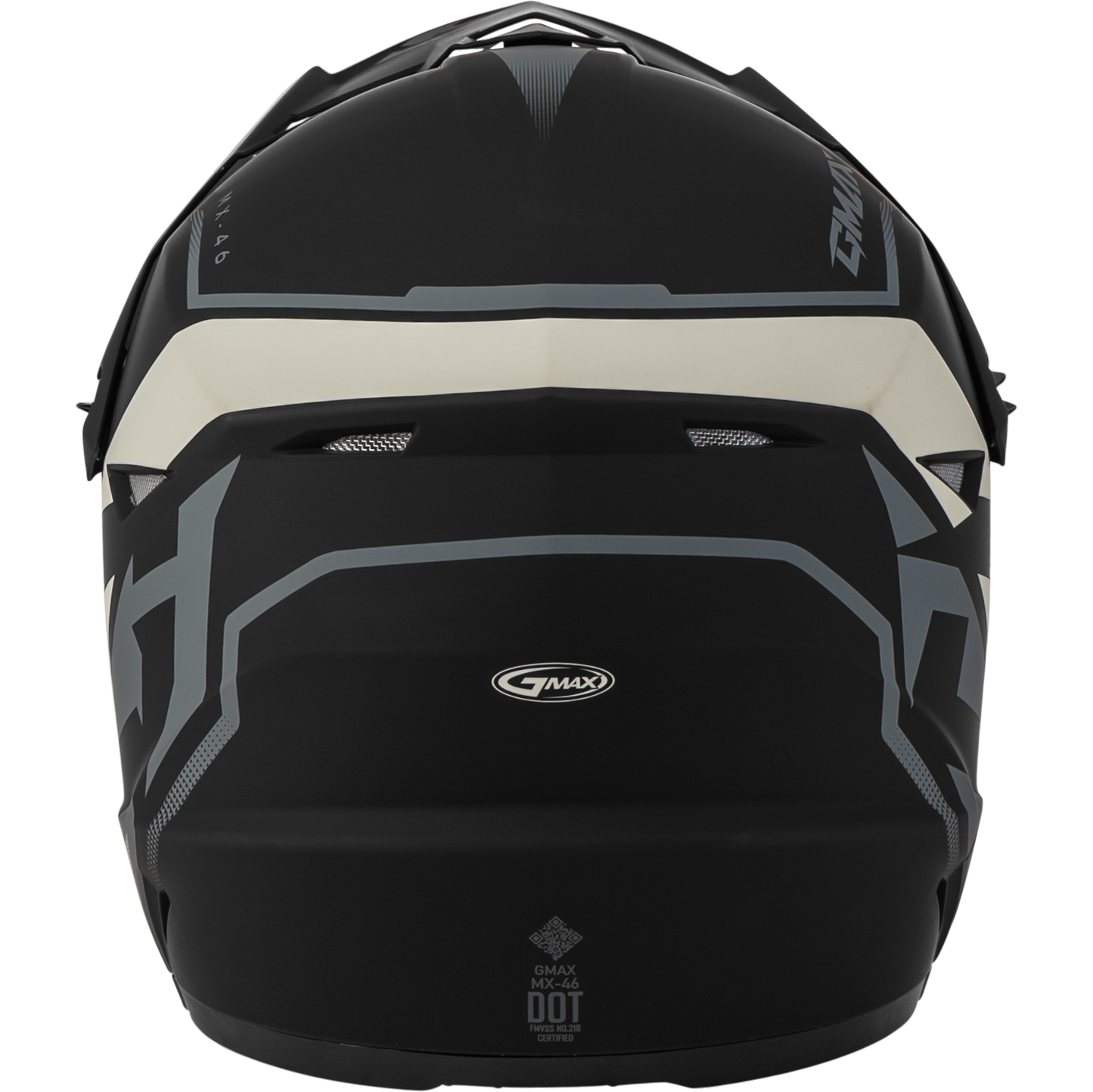 Mx-46 Compound Helmet Matte Black/grey/white Xl