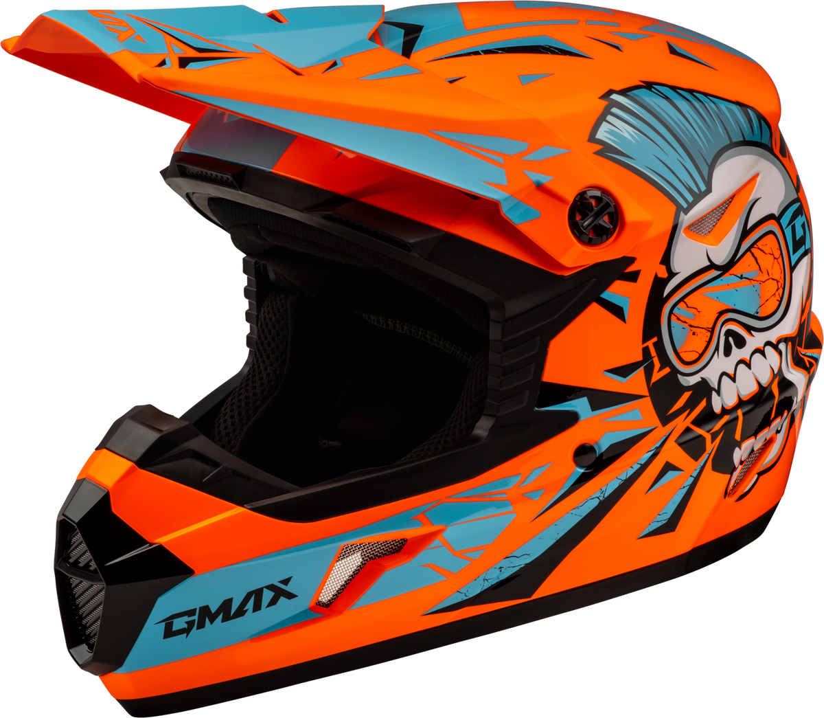 Youth Mx-46y Unstable Helmet Matte Black/pink Ys